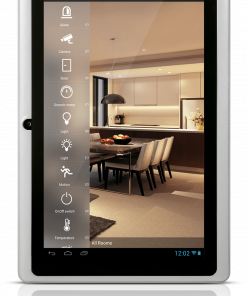 Zipato Wall Tablet 7 New UI Vertical Front 1