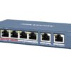 Hikvision network switch with multiple Ethernet ports.