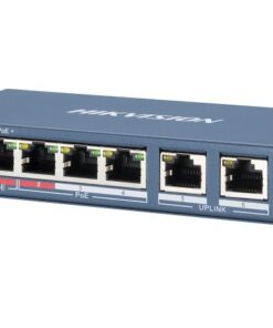 Hikvision network switch with multiple Ethernet ports.