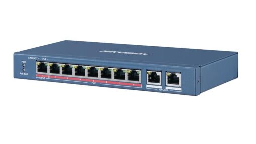 Eight-port network switch with uplink capability