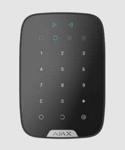 Black keypad panel for security systems