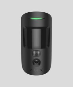 Black motion sensor device with camera